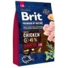 Brit Premium Senior L+XL: krmivo s kuracou receptúrou pre staršie psy veľkých plemien Hmotnosť balenia: 15 kg