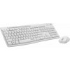 Logitech tichý set bezdrátové klávesnice a myši Desktop MK295, Qwertz DE, bílá, 920-009819