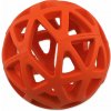Hračka Dog Fantasy lopta dierovaná oranžová 7cm