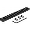 A.C.M. CNC hliníková RIS lišta pre M-LOK predpažbie - 13 slotov - čierna