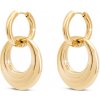 Ellami Ellami DUBAI 3262 Pozlátené náušnice z chirurgickej ocele 14k, kruhy