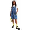 Desigual dievčenské rifľové šaty mini rovný strih 24SGVD01 modrá