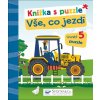 Knížka s puzzle Vše, co jezdí - Teller Laura