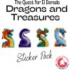 MeepleStickers Samolepky pro Hledání Eldoráda: Draci a Poklady