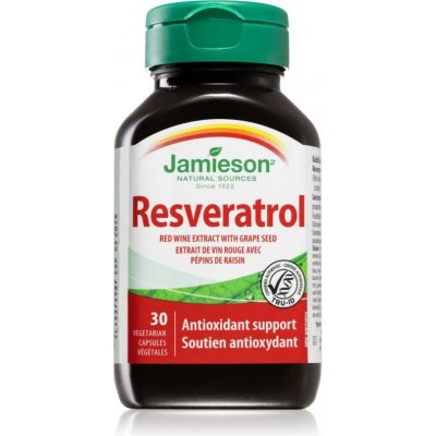 Jamieson Resveratrol 50 mg red wine extract kapsuly pre správnu funkciu srdca 30 cps