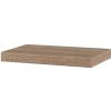 Autronic P-023 SON1 Polička nástenná 40 cm, MDF, 3D dekor dub sonoma, baleno v ochranej fólii