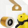 10 x VRECKÁ FILTER DO VYSÁVAČA KARCHER WD3 SE4001 WD2 PLUS KWD3 V-17 V15 V12