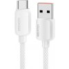 Essager ES-X46 opletený nabíjací a dátový USB-A na USB-C 1m stříbrný