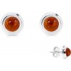 jantario Jantárové náušnice Jasnosť koňakové 880264