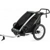 Cyklovozík Thule Chariot Lite 1 Agave + bike set + kočíkový set + bežecký set