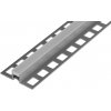 DL6 dilatačná lišta široká základňa ACARA, PVC sivá, 8 mm, 2,5 m