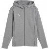 Pánska športová mikina Puma, TEAMFINAL CASUALS HOODED JACKET Sivá,Biela XXL