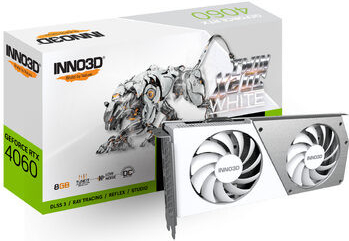 Inno3D GeForce RTX 4060 Twin X2 OC White 8GB GDDR6 N40602-08D6X-173051W