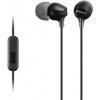 SONY sluchátka MDR-EX15AP, handsfree, černé MDREX15APB.CE7