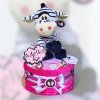 BabyTorta jednoposchodová plienková torta ružova ZEBRA (video)