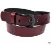 opasok s kovom Leather & Steel Fashion Red
