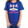 Fajntričko Kids Detské tričko - ŽIRAFA - Budem veľká ségra, Farba kráľovská modrá, Strih/ Variant Detský