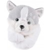 Plyšový psík husky The Soft Stretch Husky Histoire d’ Ours sivo-biely 40 cm od 0 mes