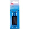 PRYM Ploché šnúrky saténové, 15 mm, 100 cm, čierne