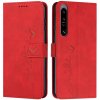 PROTEMIO 55074 ART SMILE Peňaženkový kryt so šnúrkou Sony Xperia 1 IV 5G červený
