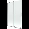 MEXEN/S - Velár dvojkrídlová posuvná vaňová zástena 120 x 150, transparent, grafit metal 896-120-000-01-95