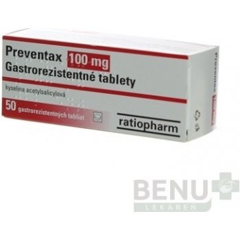 Preventax 100 mg tbl.ent.50 x 100 mg