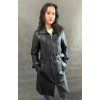 Max Original Leather Dámsky kožený kabát 1366 black - Čierna - XL