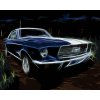 Diamantové maľovanie Diamondi - Diamantové maľovanie - MODRÉ AUTO FORD MUSTANG, 40x50 cm, Vypnuté plátno na rám (606033B)
