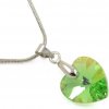 Náhrdelník Swarovski Elements Srdce Xilion 339akt6228-14-51ab - svetle zelený