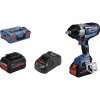 Bosch Professional GDS 18V-1000 C, 06019J8003 aku rázový skrutkovač a uťahovák, 1000 Nm, Uťahovací moment max. 1600 Nm, 18 V, 5.5 Ah, Li-Ion akumulátor, bez; 06019J8003