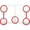 Winnwell 72 Heavy Duty 5-Hole Skill Net hokejová bránka - Heavy Duty, 72