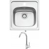 Teka STARBRIGHT 50 E-XN 1B X nerezová oceľ + Deante ASTER BCA 062M chróm