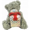 Plyšový medveď 15 cm s trblietavým balíčkom