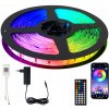 LED pásik RGB 5050 Aplikácia SMART HOME 15M DIAĽKOVÝ OVLÁDAČ Bluetooth hudobný set