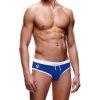 Prowler Pánske plavky biele lemovanie elastický pás