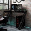 Prolenta Maison Exclusive Herný stôl s nohami v tvare ZZ čierny 110 x 60 x 75 cm