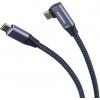 PremiumCord kábel USB-C 60W, bavlnený oplet, 1,0m ku31cu1