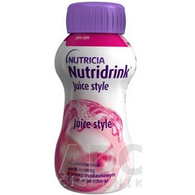 Nutridrink Juice Style s jahodovou príchuťou inov.2021 4 x 200 ml