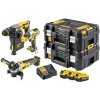 DeWalt DCK305P3T aku kombo súprava DCF887+DCG405+DCH273, 18V/3*5Ah
