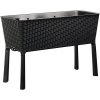 Vyvýšený záhon KETER Easy Grow samozavlažovací 114 x 49 x 76 cm plastový antracit