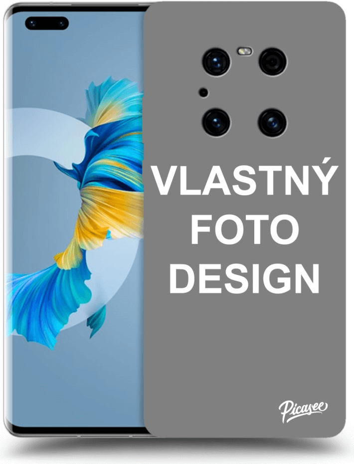 Púzdro Picasee silikónové Huawei Mate 40 Pro - Vlastné design/motiv čierne