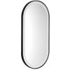 SAPHO - KAIRA zrkadlo oválne s LED osvetlením 45x90cm, čierna mat KA450
