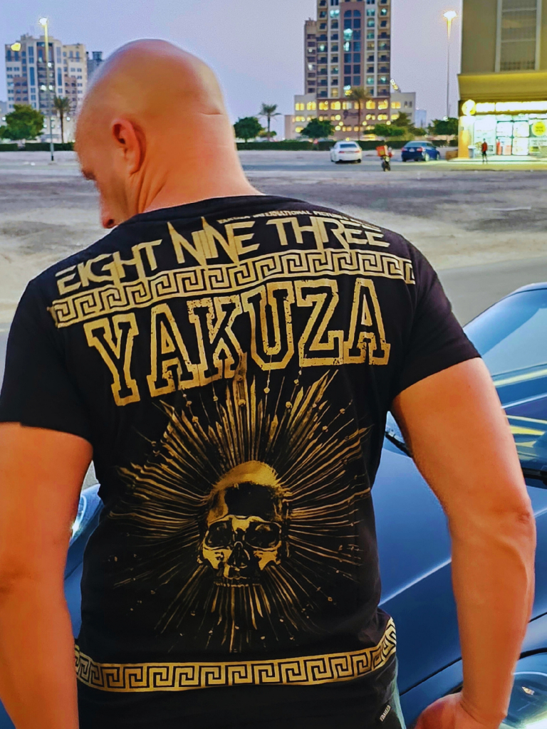 Yakuza pánske tričko VIP Aztecs TSB 23066 čierne zlaté