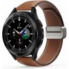 DUX DUCIS YA - remienok z pravej kože pre Samsung Galaxy Watch / Huawei Watch / Honor Watch (22 mm remienok) hnedý