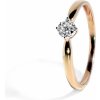 Blink-Blink Jemný zlatý prsteň osadený diamantmi 0.05 ct 1434RDG
