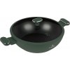 BERLINGERHAUS Panvica wok s pokrievkou a titánovým povrchom 30 cm Matte Green Collection