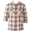 Vans Birch Plaid Buttondown Pánska Košela Bone White Wine Veľkosť M