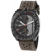 Čierne pánske hodinky Mondia s koženým opaskom Bolide - 800 Black 42MM