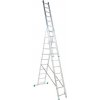 Rebrík trojdielny univerzálny EUROSTYL, 3x 10 schodov