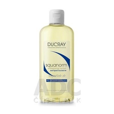 DUCRAY SQUANORM - PELLICULES GRASSES Šampón proti mastným lupinám 1x200 ml, 3282770037586